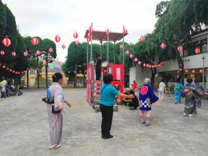 福祉施設　納涼祭　盆踊り