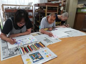 福祉施設　美術　クラブ　ボランティア