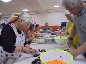 福祉施設　料理会　行事　ボランティア