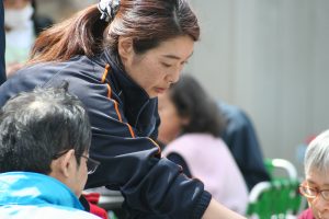 お花見をしました