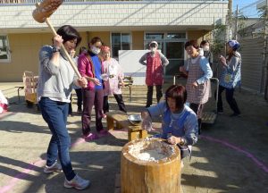 ☆彡おもちつきをしました